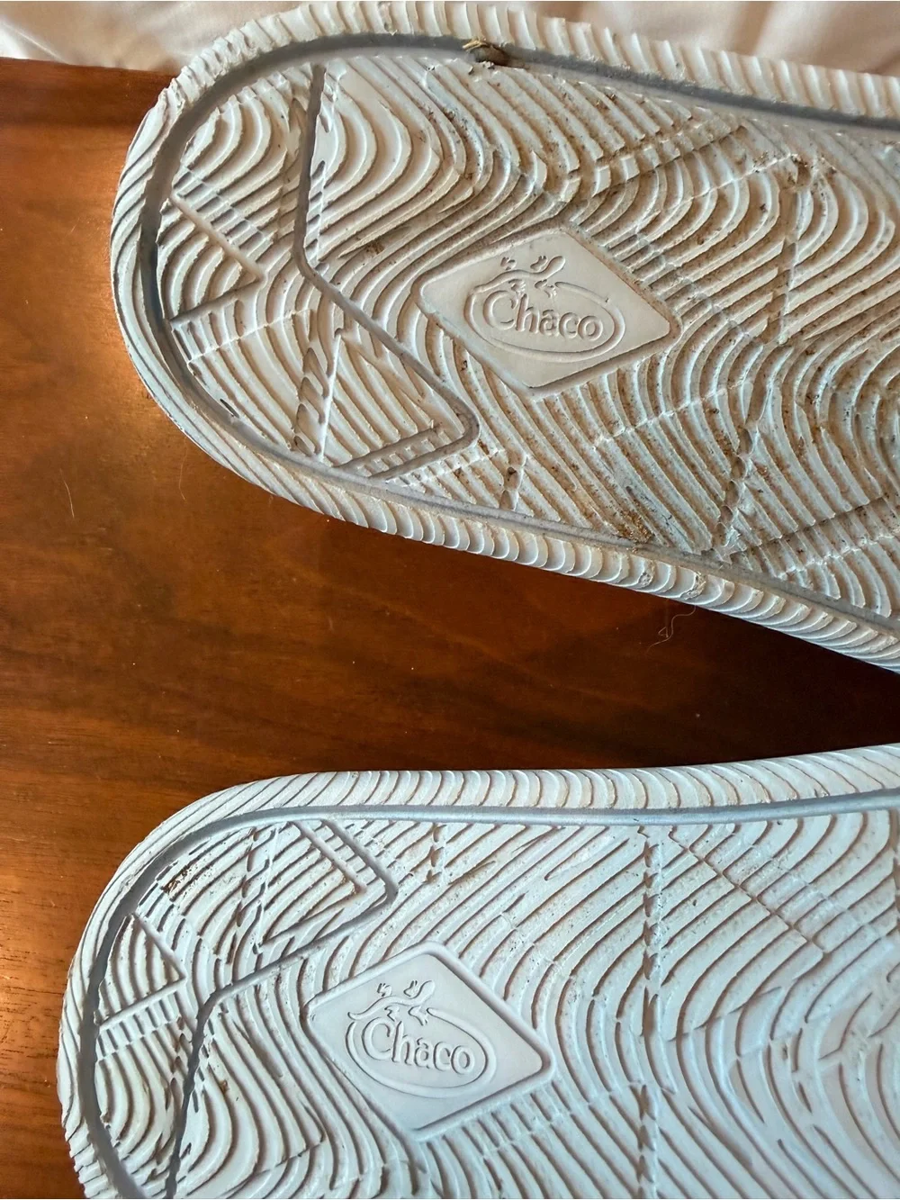 Chaco Chilos Women's Pale Blue Woven Strap Slide Sandals